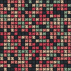Abstract Geometric Pattern generative computational art illustration