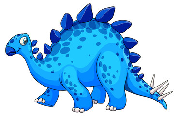 A stegosaurus dinosaur cartoon character