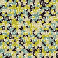 Selbstklebende Fototapeten Abstract Geometric Pattern generative computational art illustration © vector_master