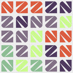 Abstract Geometric Pattern generative computational art illustration