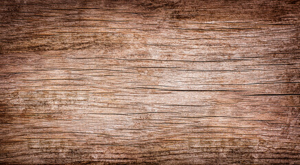 Naklejka premium background of old wooden board with cracks
