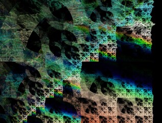 Imaginatory fractal background generated Image
