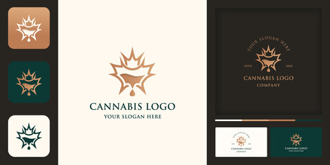 cannabis oil extract logo design, and business card design