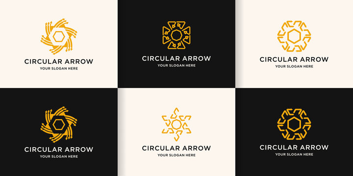 circular arrow logo