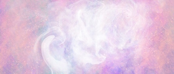 Unicorn galaxy pattern. Pastel cloud and sky with glitter. Cute bright paint like candy background theme. Concept to montage or present your product, for women, girls in princess style