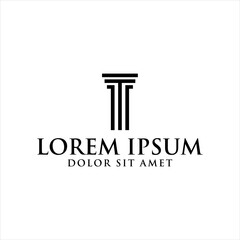 Law icon vector design template

