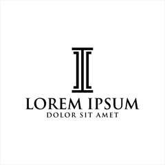 Law icon vector design template

