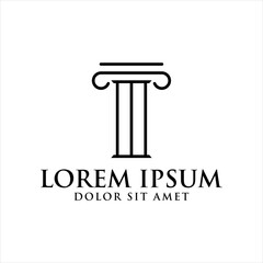 Law icon vector design template

