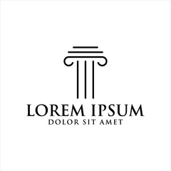 Law icon vector design template

