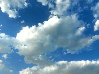 blue sky with clouds