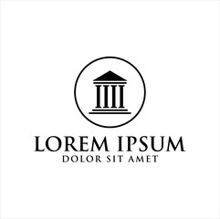 Law icon vector design template

