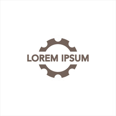 gear logo template vector