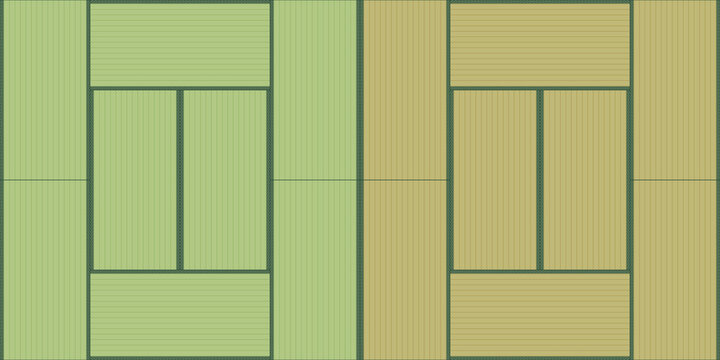 新しい畳と古い畳のパターンベクターイラスト素材