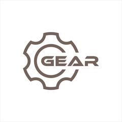 gear logo template vector