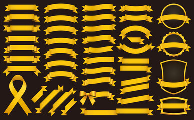 リボン素材セット 41 ribbons vector set
