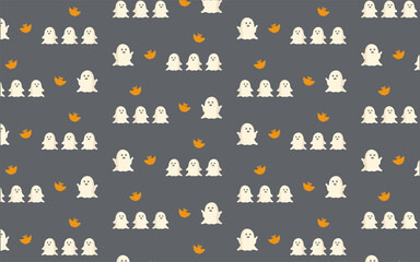 ハロウィン背景素材　お化けの散歩