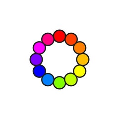 Obraz premium Colour wheel template