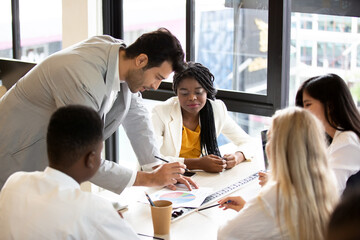 business people working together in office