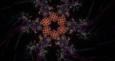 alien landscape background