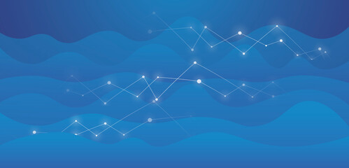 Algorithm valley data blockhain internet technology background illustration