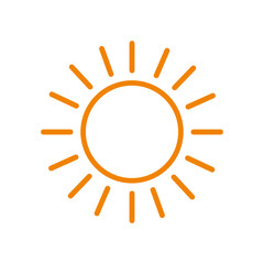 sun icon vector illustration sign