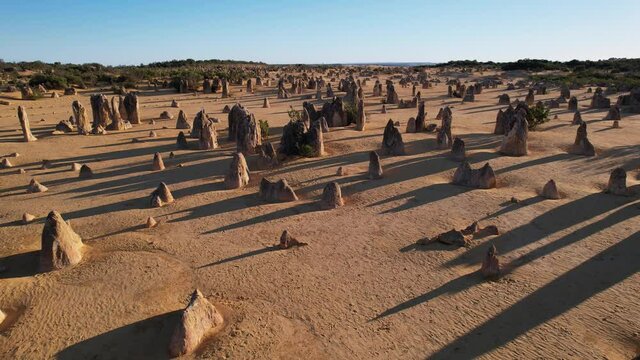 The Pinnacles Desert Australia, Aerial Australian Sunrise 