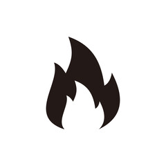 Fire flame icon vector illustration sign