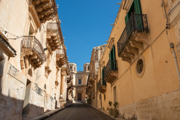 Fototapeta na wymiar fotografie della città di noto in sicilia 