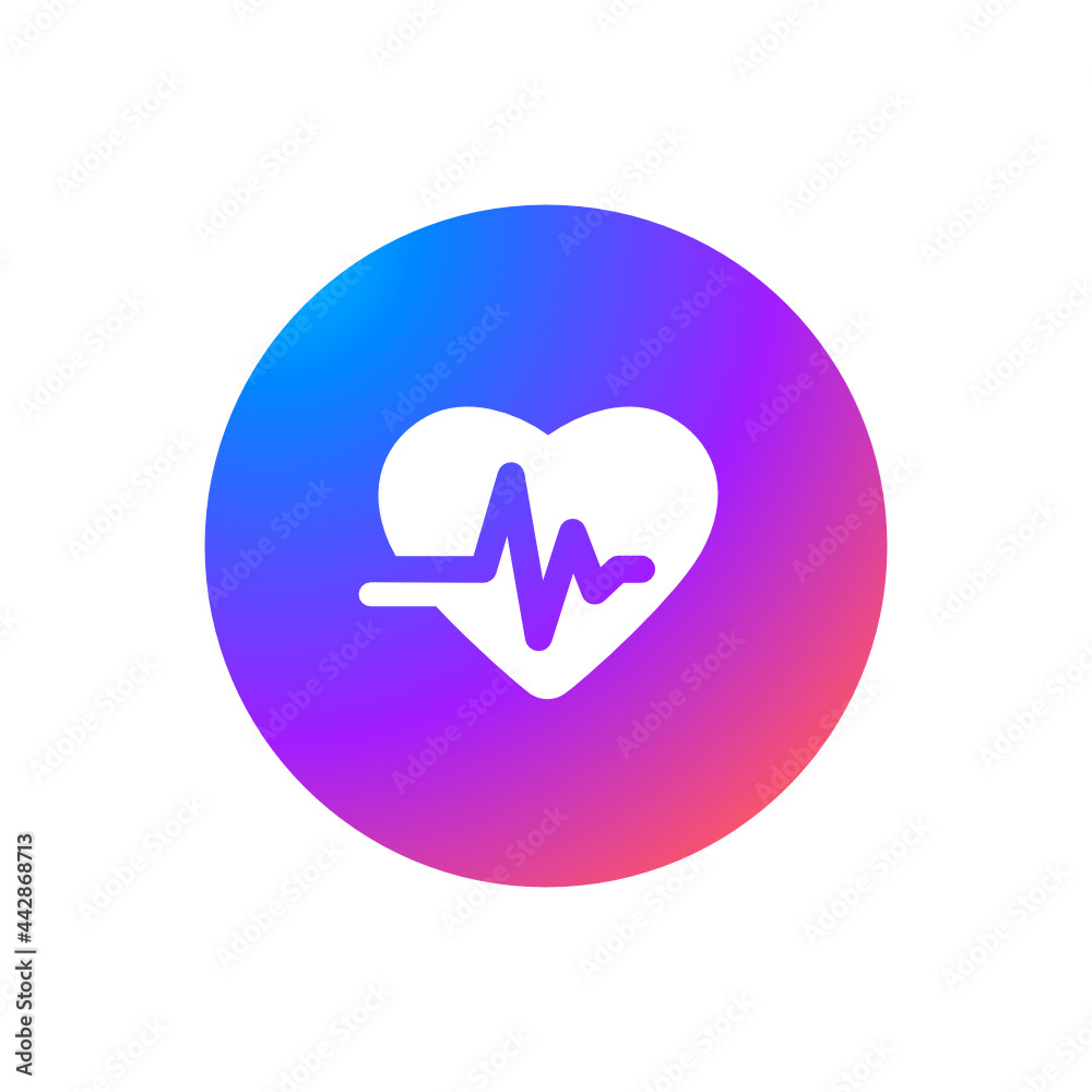 Wall mural ekg - sticker