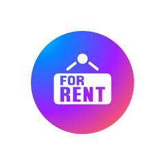For Rent - Sticker