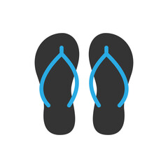 Flip flop Sandals Icon Design Graphic Template Isolated