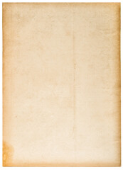 Old used paper sheet  edges isolatet crafting scrapbooking