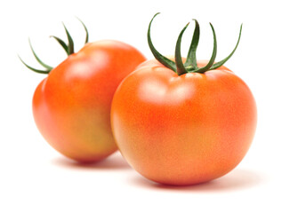 fresh tomato isolated on white background