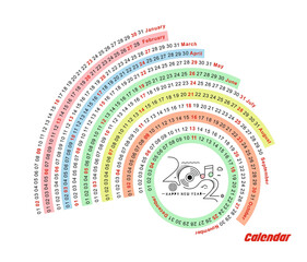 Happy new year 2022 Calendar - New Year Holiday design elements for holiday cards, calendar banner poster for decorations, Vector Illustration Background.