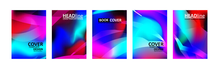 Naklejka premium abstract wave background with gradient color. Applicable for design cover presentation invitation flyer annual report poster and business card desing packaging - Vector