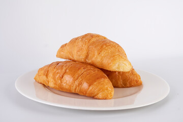 croissant on white background