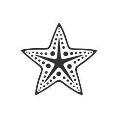 Star Beach  Icon Graphic Design Template Isolated