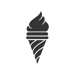 Ice Cream Cone Icon Graphic Design Template Isolated