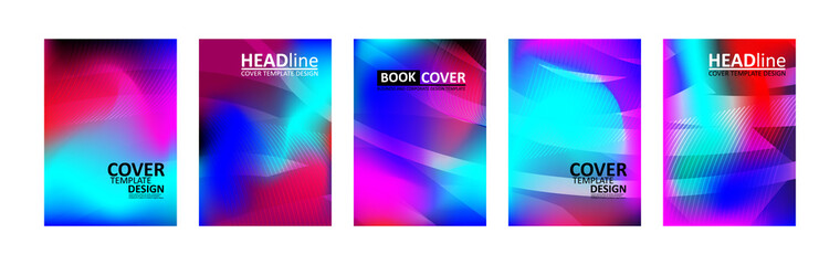 Naklejka na ściany i meble abstract wave background with gradient color. Applicable for design cover presentation invitation flyer annual report poster and business card desing packaging - Vector
