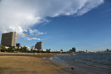 Beach Road und Strand von Pattaya während des Pandemie Lockdowns