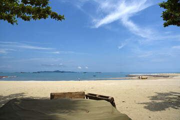 Beach Road und Strand von Pattaya während des Pandemie Lockdowns