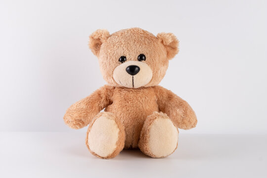 Naklejki teddy bear on white background