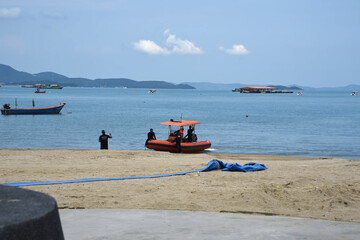 Beach Road und Strand von Pattaya während des Pandemie Lockdowns