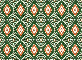 Ethnic Abstract retro repeating texture fabric Vector oriental pattern geometric embroidery illustration 