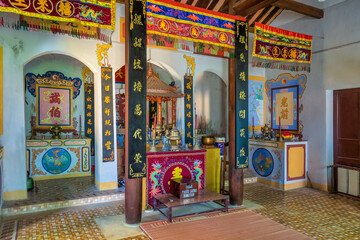 Fototapeta na wymiar Mieu Ba Bach or Ms White pagoda at Cu Lao Cham island near Da Nang and Hoi An, Vietnam