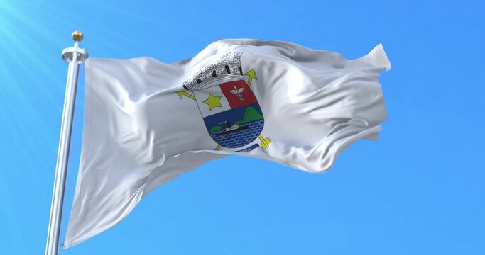 Vitoria Flag, Espirito Santo, Brazil. Loop