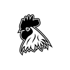 vector graphic of dashing rooster logo