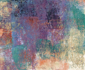 Modern art. Versatile artistic backdrop for creative design projects: posters, banners, cards, websites, magazines and wallpapers. Raster image. Unusual hand painted texture. Colorful layers.