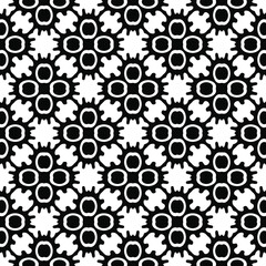 Seamless vector pattern in geometric ornamental style. 