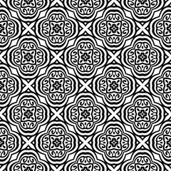 Seamless vector pattern in geometric ornamental style. 